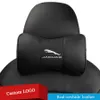 2 pièces personnalisé voiture cou oreiller en cuir véritable respirant oreillers coussin pour Jaguar F-PACE F-TYPE E-PACE XJ XF XE XK I-PACE XFL XEL