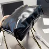 Alışveriş zinciri çantaları totes crossbody lüks tasarımcı marka çantaları moda omuz çanta hobo kadınlar mektup çantası telefon cüzdan metalik