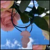 Подвесные ожерелья подвесные ожерелья подвески ювелирные украшения натуральный камень резьба 2 см формы грибов Charms Reiki Healing Chakra Dhuvh Drop Otjyn