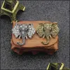 Pins Brooches Vintage Rhinestone Elephant Brooch Bronze Animal Brooches For Women Men Denim Suit Sweater Collar Pin Button Badge Br Dhy46