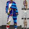 Dwuczęściowe spodnie Kobiety Chic Lady Tracksuit Mid talii Elastic Sport Supplies Lose Doralling Women