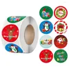 Christmas Decorations Roll Stickers Holiday Sticker Themed For Scrapbooking Card Making Party Supplies