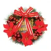 Декоративные цветы украшения дерева рождественские венок венки искусственные праздничные украшения сосны блестящие красные ягоды