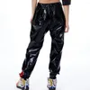 Women's Pants Fashion Kids Adult Hip Hop Harem Dance Stage Performance Sweatpants Loose Fluorescent Black Paillette Baggy Jazz Trousers