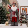 Juldekorationer f￶r hem ￥r 2022 25 Stilh￶jd 30 cm Santa Claus Doll Children's Gifts Window Ornament Navidad