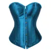 Bustiers & Corsets For Women Sexy Satin Lace Up Overbust Waist Cincher Shapewear Top