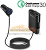 CC348 Charge Charge QC 3.0 Car Charger Pront Pront Back Cashing Car Cargette Lighter Adapter مع 4 منافذ USB شاحن مركبة