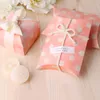 Подарочная упаковка 10 шт. 20pc 50pc 100pcs Polka Pink Dot Box Сумка крафт бумажная подушка Свадебные коробки для пирога Сумки Eco Friendly Kraft