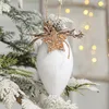 Decorazioni natalizie Fiocchi di neve bianca Campana 2023 Novità sfere Globo di pendenti ad albero per la decorazione domestica Natale