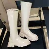 Laarzen Kledingschoenen Kniehoge Dames Herfst Nieuw Plus Fluweel Platform Ronde Neus Winter Sneeuw Ytmtloy Rits Botines De Muje Vierkante hak