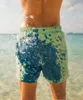 Мужские брюки Обесцвечивание Плавки в случае воды и жары Мужские быстросохнущие цветные пляжные шорты Спорт