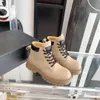 Luxe designer winterlaarzen damesschoenen Rider Boots hoog kort platform Martens Stijlvol Veelzijdige casual enkel