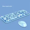 104 KEYS ABS Teclado sem fio mec￢nico universal e mouse novo teclado ergon￴mico em branco Teclate Teclate Capt Capt