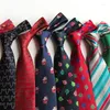 Bow Ties Classic Silk Men Tie Printed Neck 8cm Red Green For Formal Wear Business Suit Wedding Party Gravatas