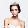 Tiara Krone Dame Braut Haar Stück Intarsien Kristall Zirkone Kuchen Topper Kopfschmuck Hochzeit Schmuck Kleid Zubehör Geburtstag Geschenk