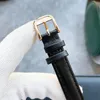 Nouvelle montre de luxe pour femme Mouvement à quartz entièrement importé Boîtier en acier fin Bracelet en cuir soigneusement poli