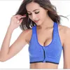 Roupa de ioga Top de sutiã esportivo sexy para mulheres com zíper tops tops de fitness cutness vestes de vestuário