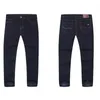 Mäns jeans Autumn Winter Jeans för män Klassiska mörkblå denimbyxor Hög midja sträckte rakt löst plus storlek 44 46 48 50 52 byxor T221102