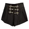 Damen Shorts 2022 Sommer für Damen Klassischer Stil Vintage Schleife Zweireihige Schnalle Eleganter Damenanzug Kurz Weiß Schwarz