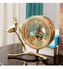 Table Clocks Pure Copper Sitting Clock And Watch Decoration Living Room TV Cabinet Office Gift Home Standing