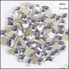 Décorations D'art D'ongle Mixte 100 Pcs Nail Flatback Super Glitter Cristal Ab Strass Brillant Noir Art Strass Pierre Diy Manucure Dhxob