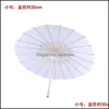 Guarda -chuvas de casamento parasols white paper guarda -chuvas mini guarda artesanal chin￪s 4 di￢metro 20 30 40 60cm para atacado 642 gota dhvzq