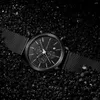 Wristwatches 2022 Fashion Japanese Quartz Machine Core Stainless Steel Sport Calendar WristWatch Men And Women Classic Versatile Watches