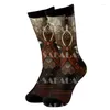 Men's Socks Tattoo Symbol Viking Armor 3D Print Long Cotton Cycling Casual Novelty High Men Women Funny Colorful-1