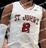 Le basket-ball universitaire porte des maillots de basket-ball Red Storm personnalisés de St. John's David Caraher Nick Rutherford Greg Williams Jr. Chris Mullin Metta World Peace