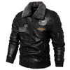 Men's Leather black gray jacket men winter fleece new lamb wool coat man Hippie warm coats Hip hop college man sportswear designer baseballs jackets