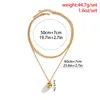 Pendant Necklaces IngeSight.Z Punk Acrylic CCB Big Ball Necklace Set For Women Simple Gold Color Twist Rope Chain Choker Jewelry