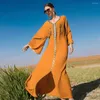 Vestidos informales Vestidos ￡rabes Mujeres largas Mujeres oraciones Ropa isl￡mica cosida Gamis Indonesia Dubai Satin Fashion Ritas