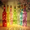 Corde 1M 2M Mini LED Stringa natalizia per bottiglie di sughero per decorazioni natalizie in vetro per interni ed esterni