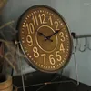 Horloges de table créativité métal horloge américaine industrielle Vintage ornements bureau bureau bibliothèque bureau salon décor