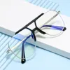 Sonnenbrille Rahmen Mode Große Pilot Klare Brillen Anti-blau Große Brillen Nearsight Transparente Gläser Für Computer