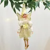 Рождественские украшения сказочные деревья эльф -эльф домашний декор ручной кукл Ангел Ангел Повесить безделушки с крыльями