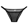 Slip taille basse slips Bikini personne mode maille hommes 2022 Sexy sous-vêtements rayonne hommes pour Jockstrap