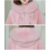 Cappotto da tosatura delle pecore in pelliccia da donna Capispalla Donna Giacca da parka con cappuccio imitato corto da donna Giacche invernali calde da donna