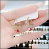 Dangle Chandelier Boucles d'oreilles Dangle Chandelier Bijoux pour femmes Strass Cristal S925 Sier Aiguille Highclass Sense Light Super FL Dhygg