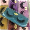 Faux cils en gros 3d faux vison cils naturels looks wispies soft long extension pour le maquillage des yeux de maquillage outils de beaut￩ dhtsm