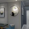 Relojes de pared Caballo simple Simple Living Living Luxury Silent Metal Digital Diseño moderno RELOJ Decoración del hogar 60