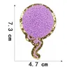 패치에 화려한 다리미 나라이트 타월 자수 풍선 패턴 패치 어린이 옷을위한 귀여운 재봉 아플리케