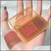 Lidschatten 2 Farben Lidschatten-Palette Matt Glitzer Grün Lidschatten Neon Nude Rot Pigmente Professionelles Make-up Drop Lieferung Gesundheit Dhj9H