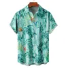 Casual shirts voor heren body suit heren heren bedrukt Hawaiiaanse korte mouw knoop naar beneden strand shirt voor man heren T -stukken