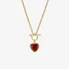 Pendant Necklaces Waterproof Stainless Steel Heart Shape For Women OT Buckle Clavicle Chain Choker Jewelry