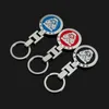 Porte-clés de voiture en métal à boucle en H double face de haute qualité Convient aux accessoires de porte-clés de badge Jaguar pendentif de mode pour hommes et femmes