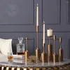 Candle Holders Metal Luxury Wedding Candlestick Room Restaurant Decoration Household Orgament Table Fashion Craft