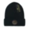 Gorro masculino de designer de moda chapéu de inverno cor sólida carta gorros de mulher ao ar livre gorro masculino cabeça quente boné de caveira de malha de algodão chapéus ajustados para caminhoneiro