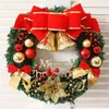 Fleurs décoratives 40 cm guirlande de noël rotin Navidad décor pour porte de maison suspendue guirlandes artificielles Ghirlanda Natalizia