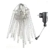 Strings 3M 20 Icicles 90 LED Icicle Light Decoration Christmas Lights Outdoor Indoor Crystal Ice String For Garden Holiday